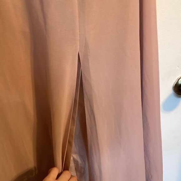 Jenny Yoo Collection Bridesmaid Chiffon Maxi Dress Blush - Picture 8 of 9